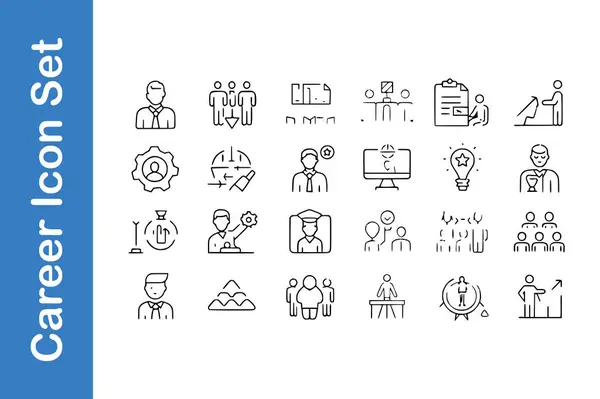 Düzenlenebilir vektör koleksiyonu olan Careen satır simgesi 