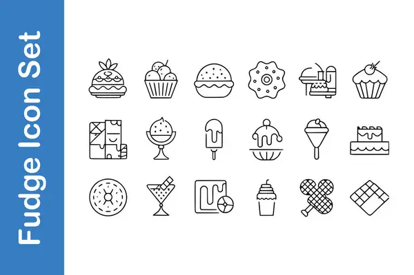 Düzenlenebilir vektör koleksiyonları ile şekerleme günü simgesi ayarlandı 