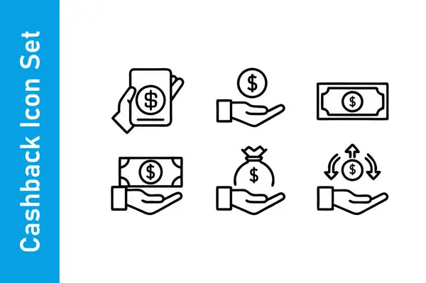 Düzenlenebilir vektör koleksiyonları ile Cashback Simgesi Ayarları