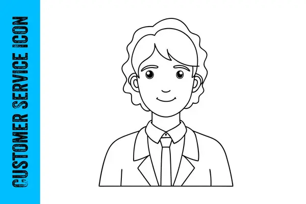 Düzenlenebilir vektör koleksiyonları ile Müşteri Hizmeti simgesi ayarlandı