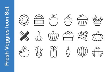 Yemek pişirmek için basit çizgi simgeleri. vektör illüstrasyonu