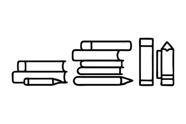 Kitap ve kalem satırları