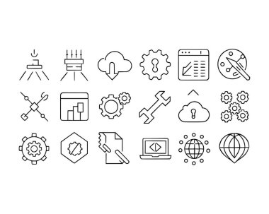 Düzenlenebilir hatlara sahip aygıt simgeleri ayarlandı