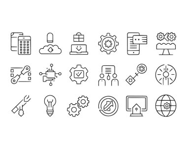 Düzenlenebilir hatlara sahip aygıt simgeleri ayarlandı