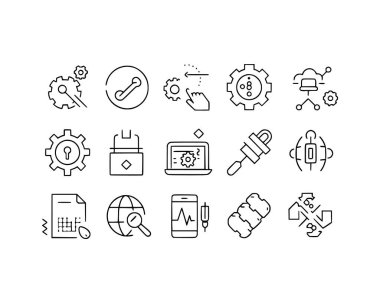 Düzenlenebilir hatlara sahip aygıt simgeleri ayarlandı