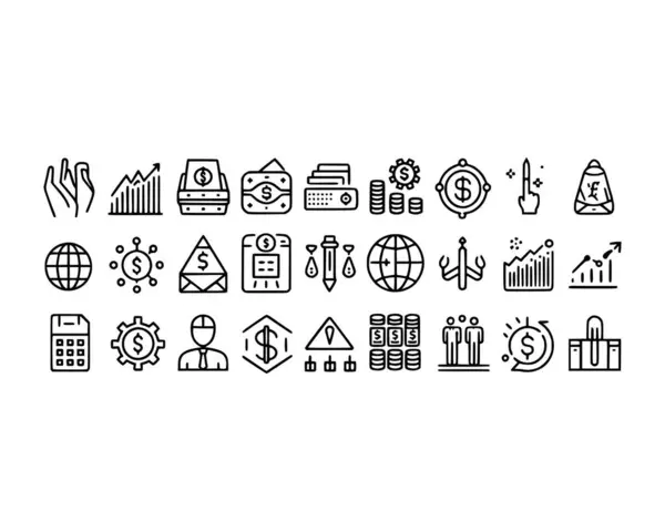 Finans simgeleri para ödemelerini belirler