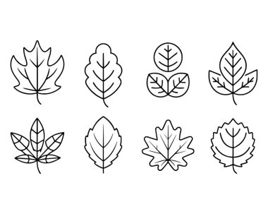 İnce çizgi simgesi seti bırakır