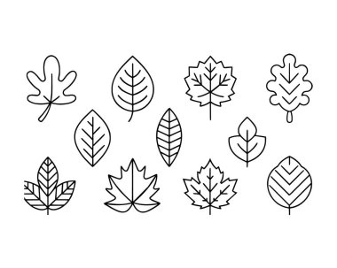 İnce çizgi simgesi seti bırakır