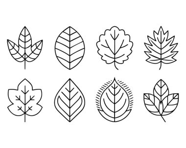 İnce çizgi simgesi seti bırakır