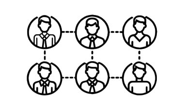 Düzenlenebilir vektör koleksiyonları ile Man Simgeleri ayarlandı