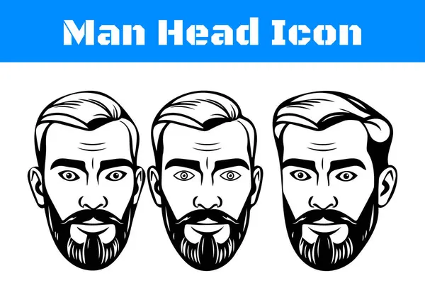 Düzenlenebilir vektör koleksiyonları ile Man Simgeleri ayarlandı