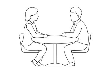 Düzenlenebilir vektör koleksiyonları ile toplantı simgesi çizgisi sanatı