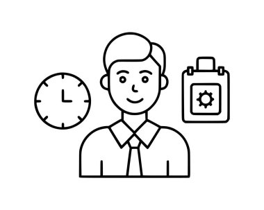 Vektör koleksiyonu olan proje yönetimi simgesi