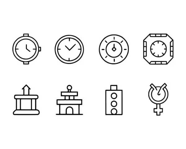 Düzenlenebilir hatlara sahip bulut simgesi kümesi