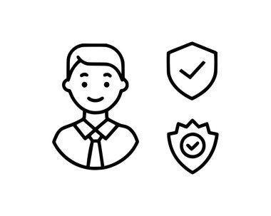 Güven içeren simge seti