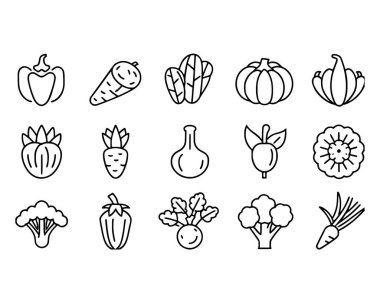 Sebze İnce çizgi simgesi