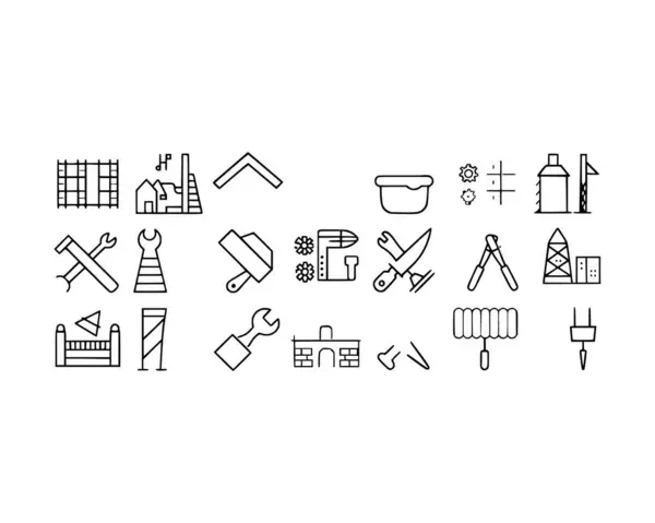 Hat simgelerinin ağ dışına inşaatı ev onarımı