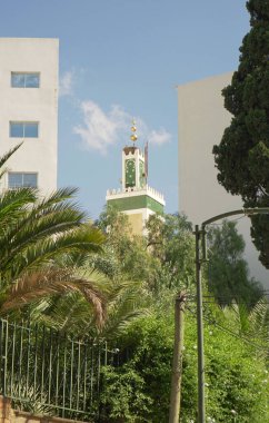 Minare Yeşillenen Bahçelerin Üzerinde Yükseliyor