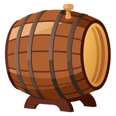 Meşe 'de Yaşlanan Alkollü İçecekler İçin Klasik Tahta Bira Fıçısı