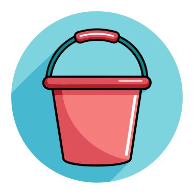 Bucket vektör illüstrasyon biçimi