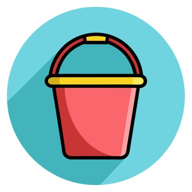 Bucket vektör illüstrasyon biçimi