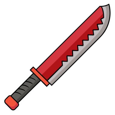 Kalın çizgi film vektör biçiminde biçimlendirilmiş pala tasarımı