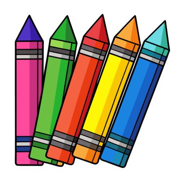 Oyuncak ve tapılası renkli boya kalemleri çocuklar için mükemmel.