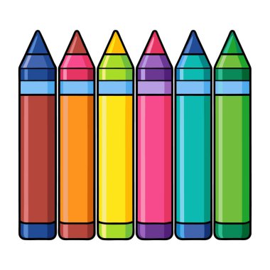 Oyuncak ve tapılası renkli boya kalemleri çocuklar için mükemmel.