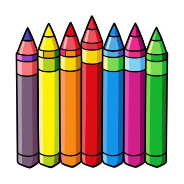 Oyuncak ve tapılası renkli boya kalemleri çocuklar için mükemmel.