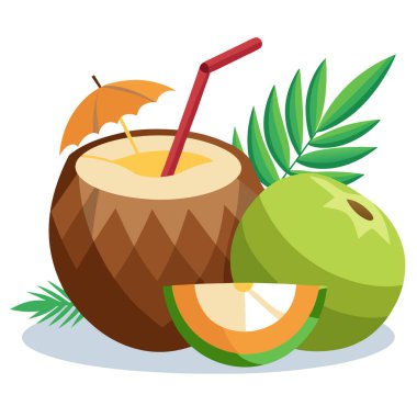 Yumuşak hindistan cevizlerini pipetle tazeleyip, terk etmek