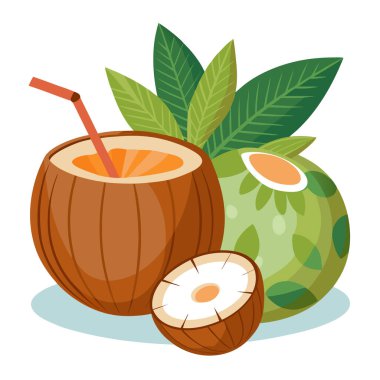 Yumuşak hindistan cevizlerini pipetle tazeleyip, terk etmek