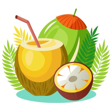 Yumuşak hindistan cevizlerini pipetle tazeleyip, terk etmek