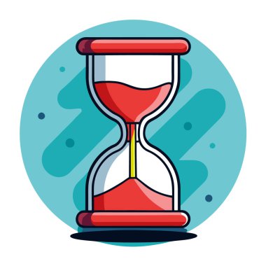 Zamanın geçişini temsil eden yaratıcı kum saati tasarımı