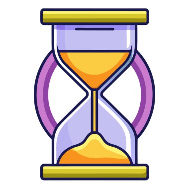 Zamanın geçişini temsil eden yaratıcı kum saati tasarımı