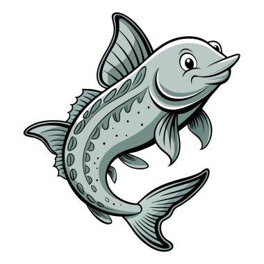 Cazip çizgileri olan ışın yüzgeçli balığın büyüleyici tasviri