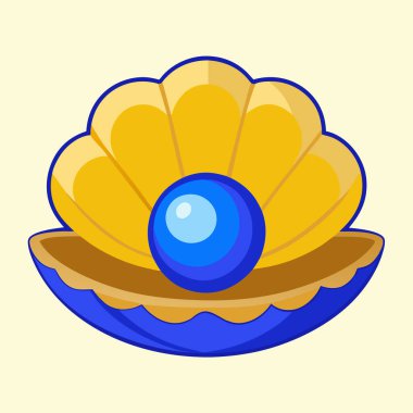 Parlak mavi incileri olan denizden esinlenilmiş altın kabuk.