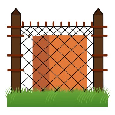 Paslı dikenli telli tel örgü tasviri