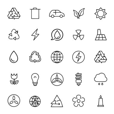 Çevre dostu enerji geri dönüşüm vektör simgesi tasarım illüstrasyonu