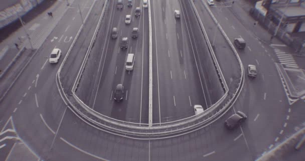 Congestione Del Traffico Durante Ora Punta Ingorghi Traffico Durante Tramonto — Video Stock