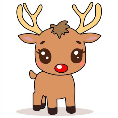 Bu sevimli Chibi Rudolph vektörüyle büyüleyici Noel tasarımları yarat. Parlak kırmızı bir burun ve ışıl ışıl gözlerle bu vektör hem kişisel hem de ticari projeler için mükemmeldir. Renkleri özelleştirin ve benzersiz biçiminize uygun şekilde poz verin.