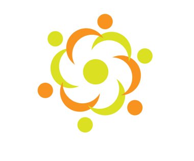 Çemberli kırmızı ve yeşil çiçek