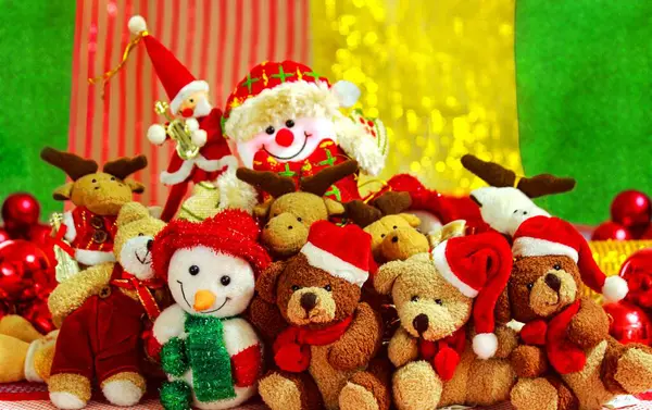 Noel 'i kutlamak için renkli dekorasyon