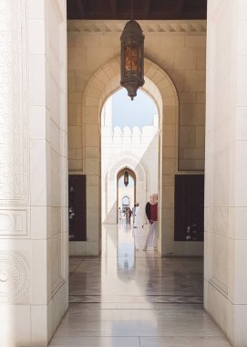 Muscat, Umman - 26 Aralık 2022 - Sultan Qaboos Büyük Camii