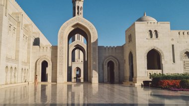 Muscat, Umman - 29 Aralık 2022 - Sultan Qaboos Büyük Camii