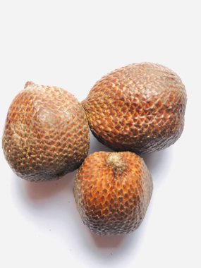 Salak fruit on white background clipart