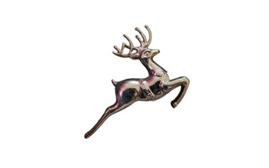 İzole edilmiş beyaz arka planda Noel süslemesi