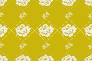 Çeşitli yazdırma işleri için Damask deseni