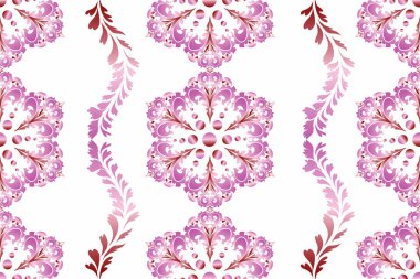 Çeşitli yazdırma işleri için Damask çiçek deseni