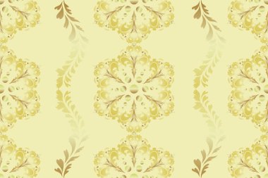 Çeşitli yazdırma işleri için Damask çiçek deseni