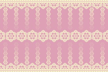 Damask seamless pattern gives a luxurious feel. clipart